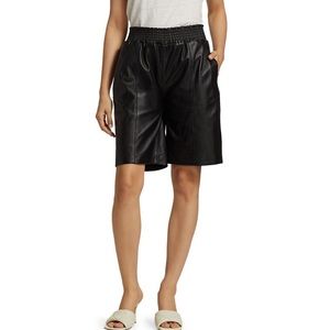 FRAME Basketball Leather Shorts NWOT size Small